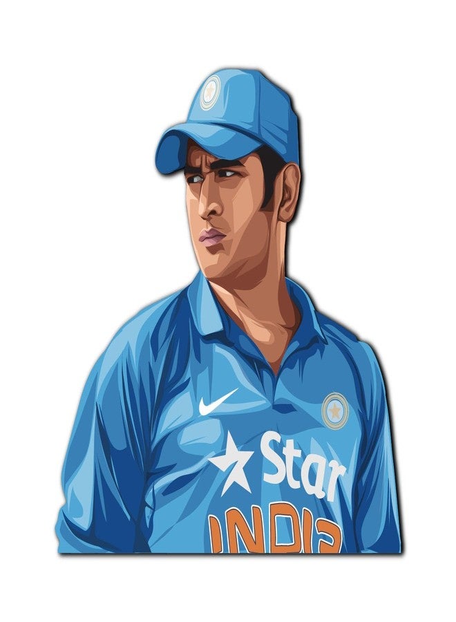 Bhai Please M S Dhoni Thala Wooden Fridge Magnet (Pack of 1) Gift for Cricket Fan, Husband, Boyfriend, Brother, Father, Uncle| Cricket World Cup - Image 1